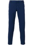 Entre Amis Slim Fit Trousers, Men's, Size: 38, Blue, Cotton/spandex/elastane