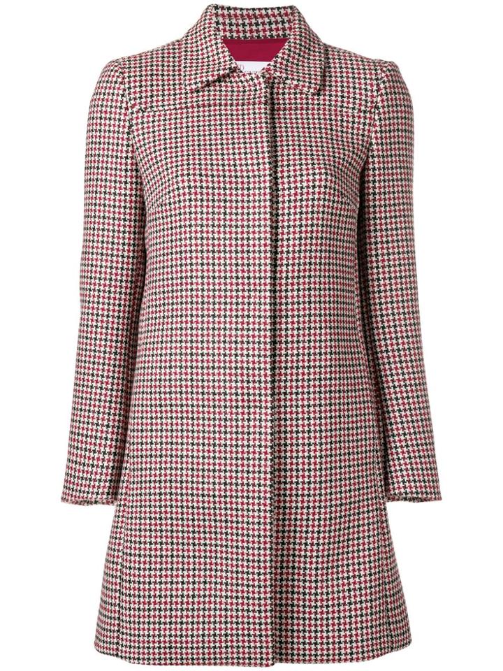 Red Valentino Houndstooth Pattern Coat