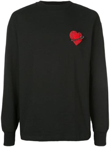Palm Angels Pin My Heart Sweatshirt - Black