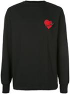 Palm Angels Pin My Heart Sweatshirt - Black
