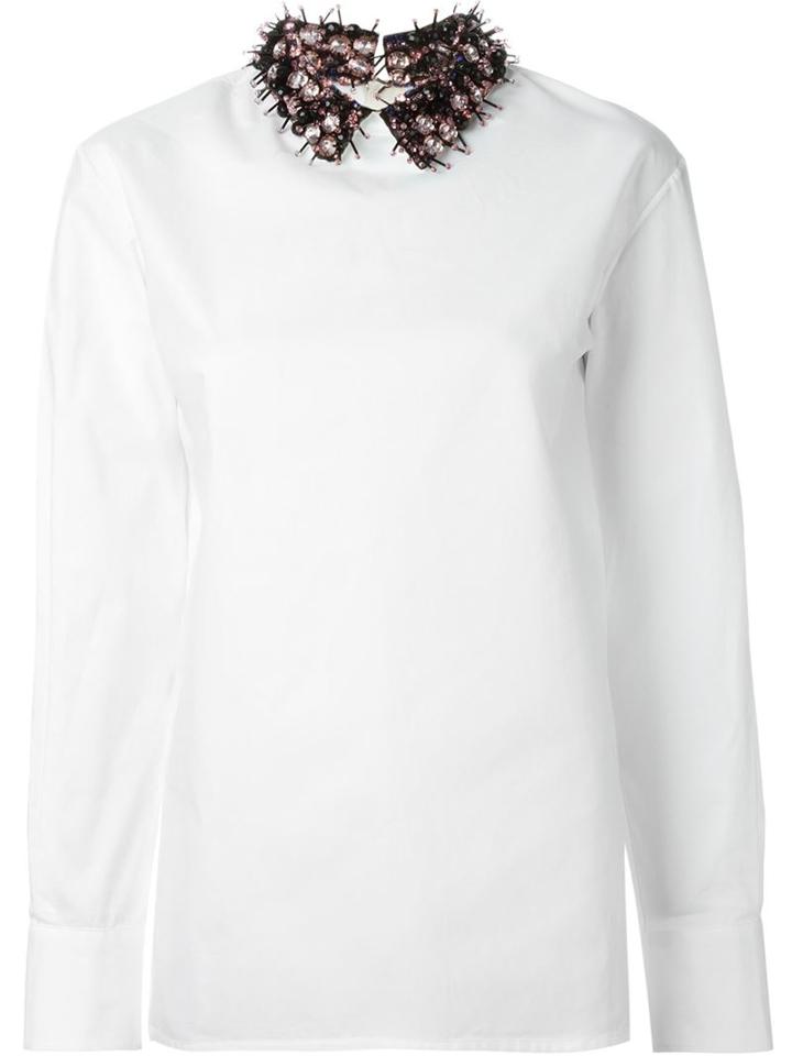 Marni Embellished Collar Blouse