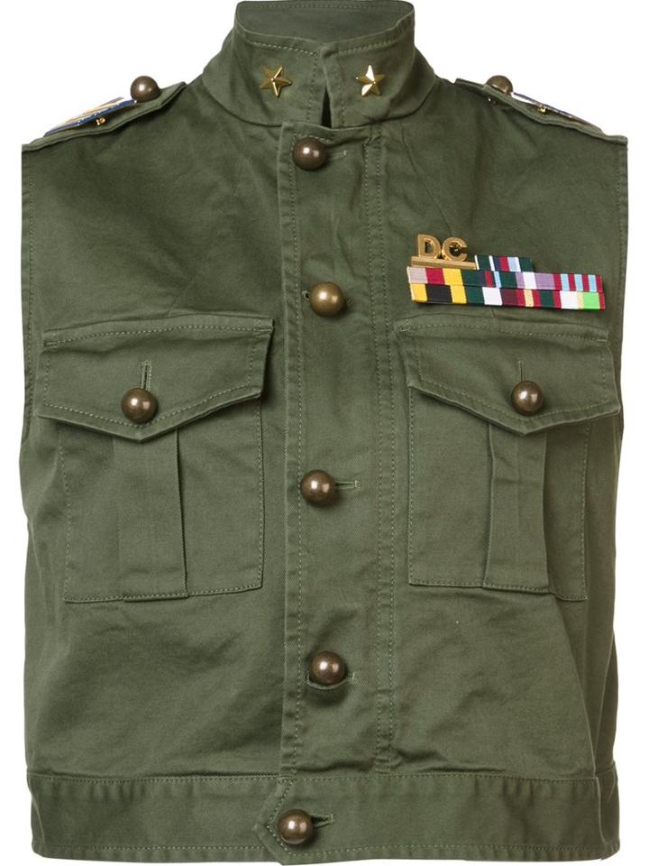 Dsquared2 'golden Arrow' Sleeveless Jacket