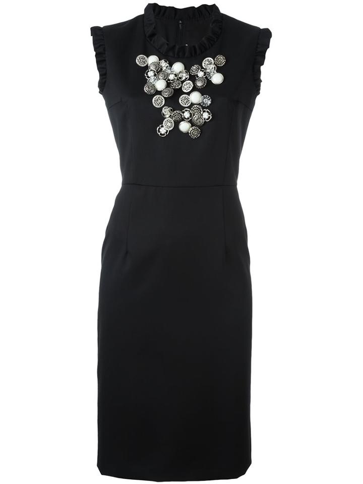 Comme Des Garçons Girl Embellished Fitted Dress