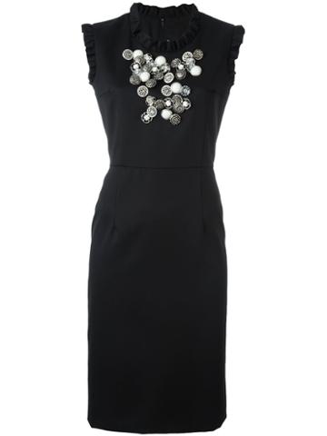 Comme Des Garçons Girl Embellished Fitted Dress