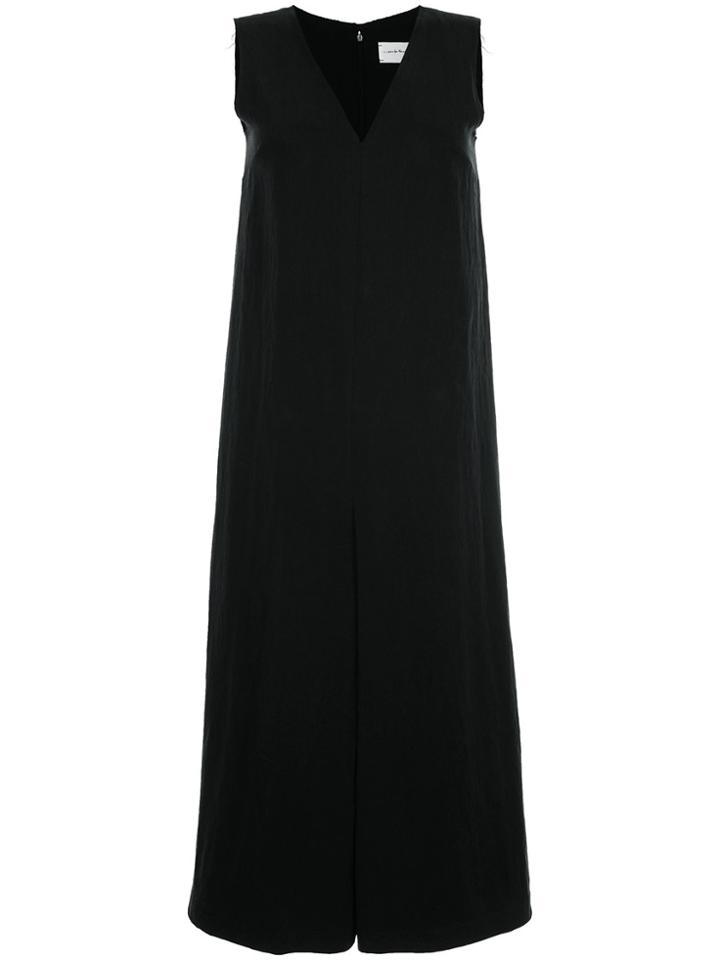 Song For The Mute V-neck Folded Jumpsuit - Black