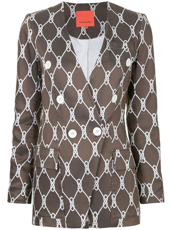 Manning Cartell All-over Print Blazer - Brown