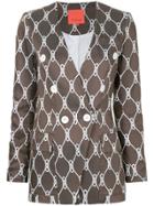 Manning Cartell All-over Print Blazer - Brown