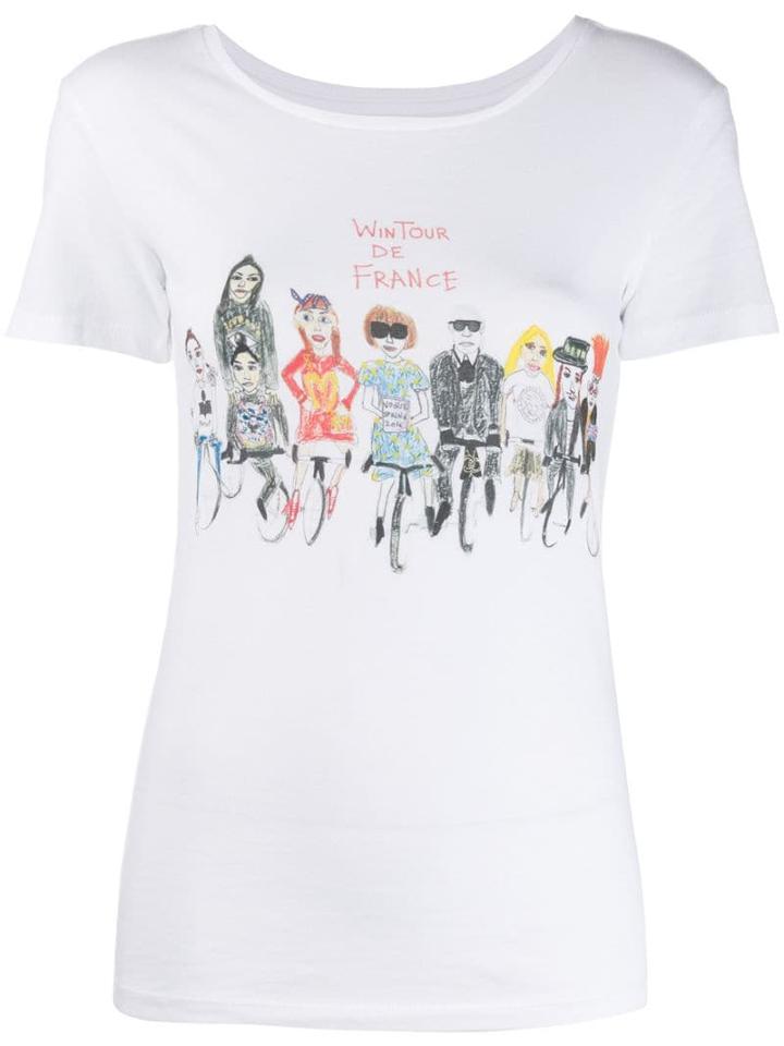 Unfortunate Portrait Wdf Printed T-shirt - White