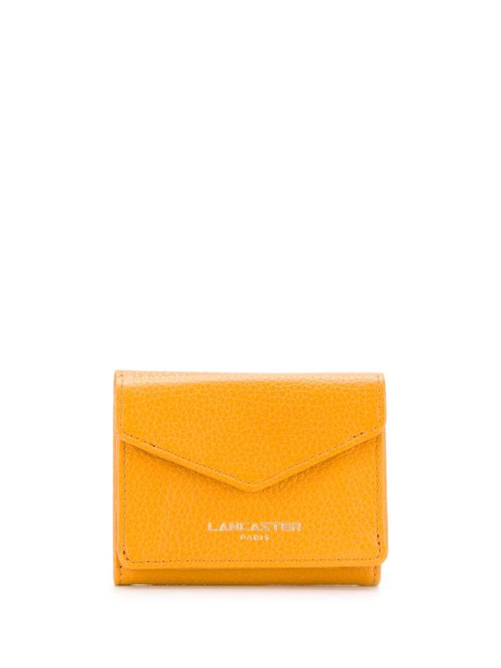 Lancaster Compact Logo Wallet - Yellow