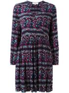 Vanessa Bruno Athé Printed Wrap Front Dress, Women's, Size: 38, Blue, Viscose