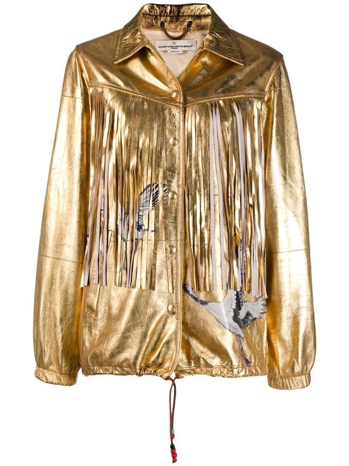 Golden Goose Metallic Fringed Jacket