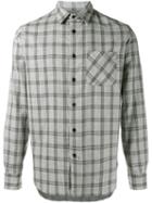 Rag & Bone 'beach' Checked Shirt, Men's, Size: Medium, Grey, Cotton