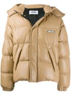 Msgm Tech Padded Jacket - Brown