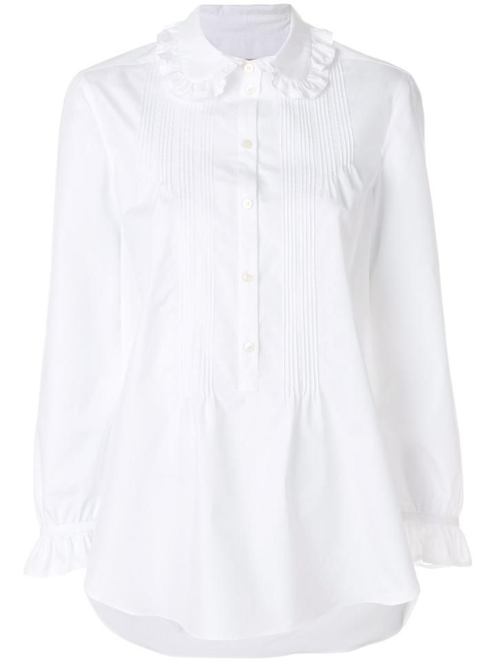 Burberry Ruffled Detail Shirt - White