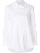 Burberry Ruffled Detail Shirt - White
