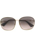 Gucci Eyewear Oversized Circle Framed Sunglasses - Metallic