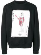 Fendi Graphic Print Sweatshirt - Black