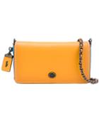 Coach - Colour Block Shoulder Bag - Women - Leather - One Size, Yellow/orange, Leather