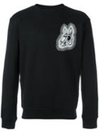 Mcq Alexander Mcqueen Bunny Print Sweatshirt, Men's, Size: Medium, Black, Cotton