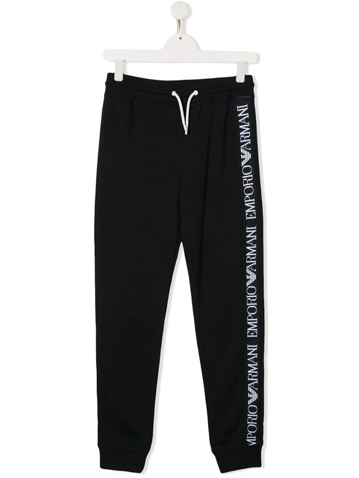Emporio Armani Kids Side Panel Sweatpants - Blue
