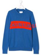 Calvin Klein Kids Colour Block Logo Intarsia - Blue