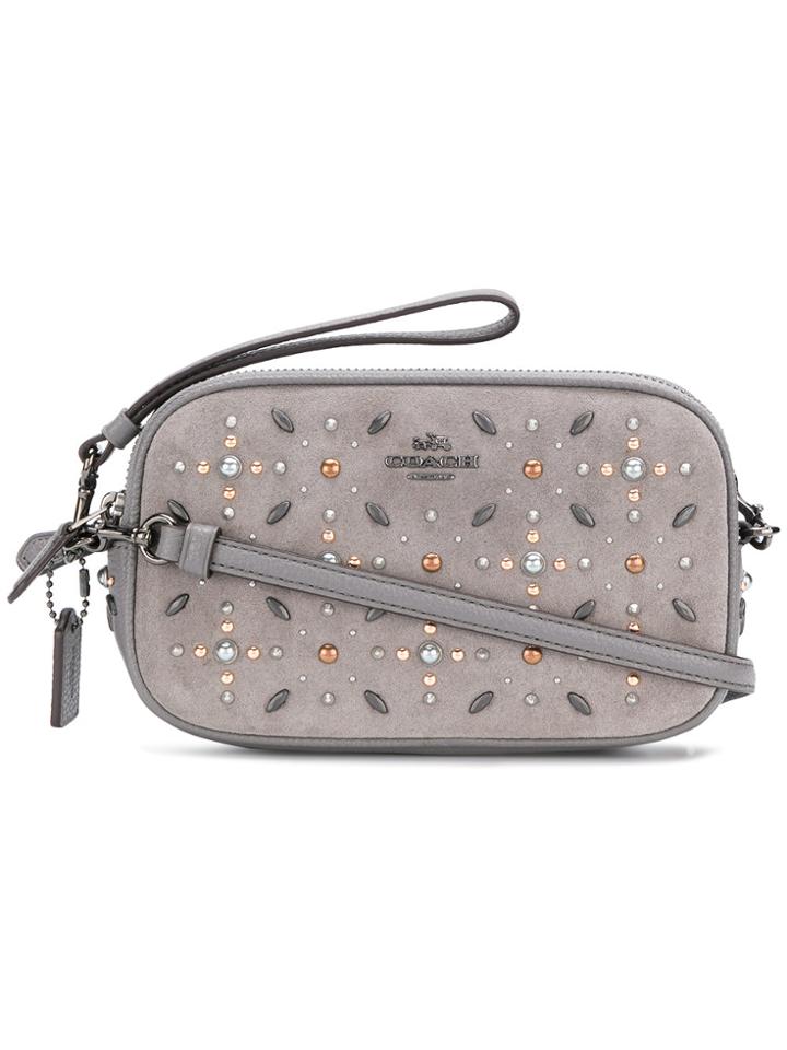 Coach Crossbody Clutch Bag - Grey