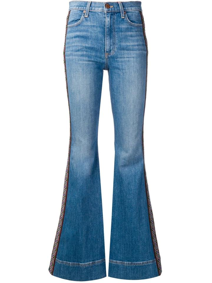 Alice+olivia Night Moves Bell Bottoms - Blue
