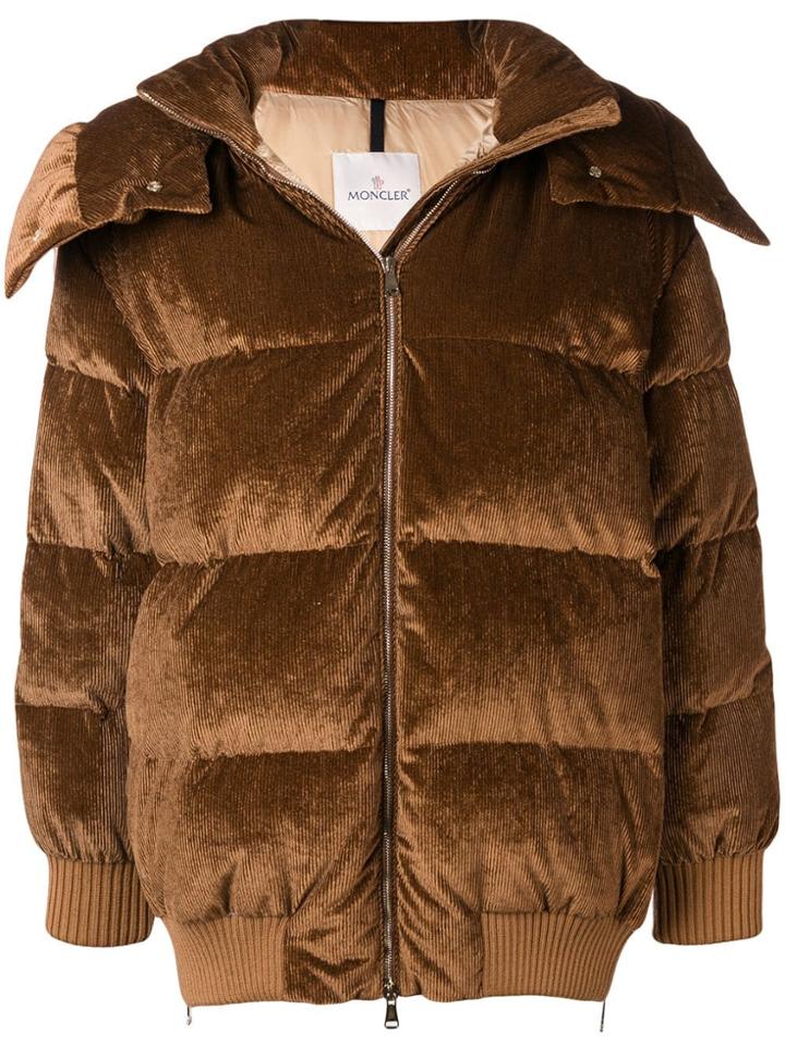 Moncler Verdier Puffer Jacket - Brown