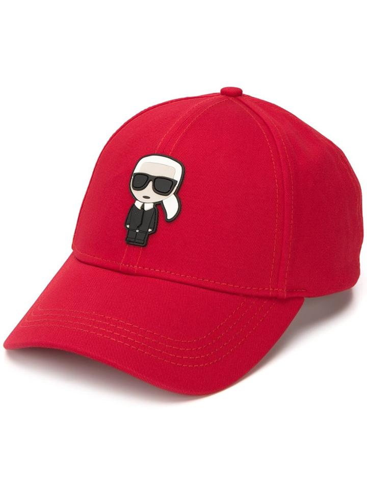 Karl Lagerfeld Karlito Baseball Cap - Red