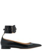 Francesco Russo Ankle Strap Shoes - Black