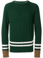 Lanvin Double Stripe Sweater - Green