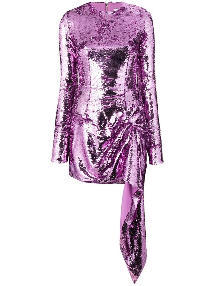16arlington Sequinned Knot Dress - Purple