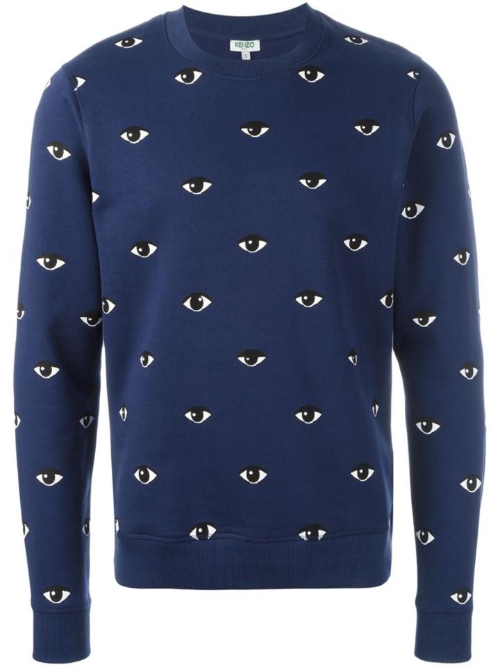 Kenzo 'eyes' Sweatshirt, Men's, Size: Xl, Blue, Cotton