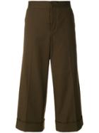 Marni Cropped Culotte Trousers - Green