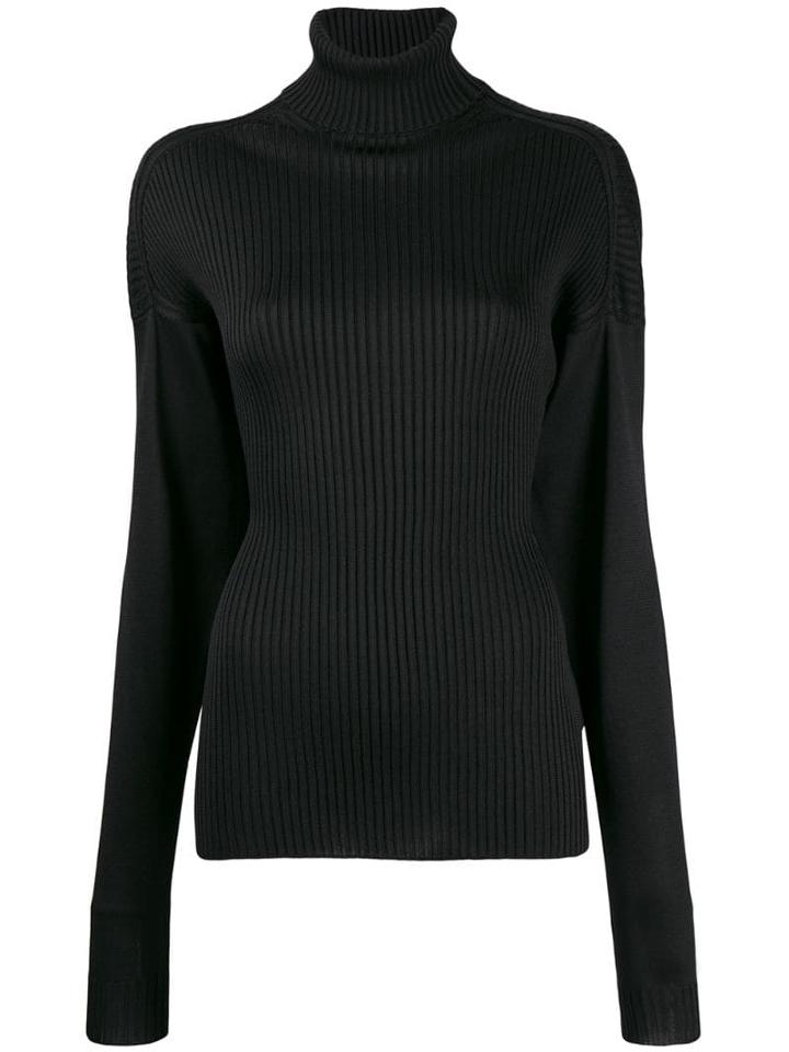 Bottega Veneta Ribbed Rollneck Jumper - Black