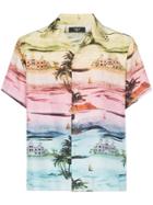 Amiri Hawaiian Silk Button-down Shirt - Rainb0w