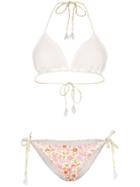 Zimmermann Floral And Crochet Mix-match Bikini - Multicolour