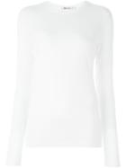 T By Alexander Wang Longsleeved T-shirt, Women's, Size: Xs, White, Cotton