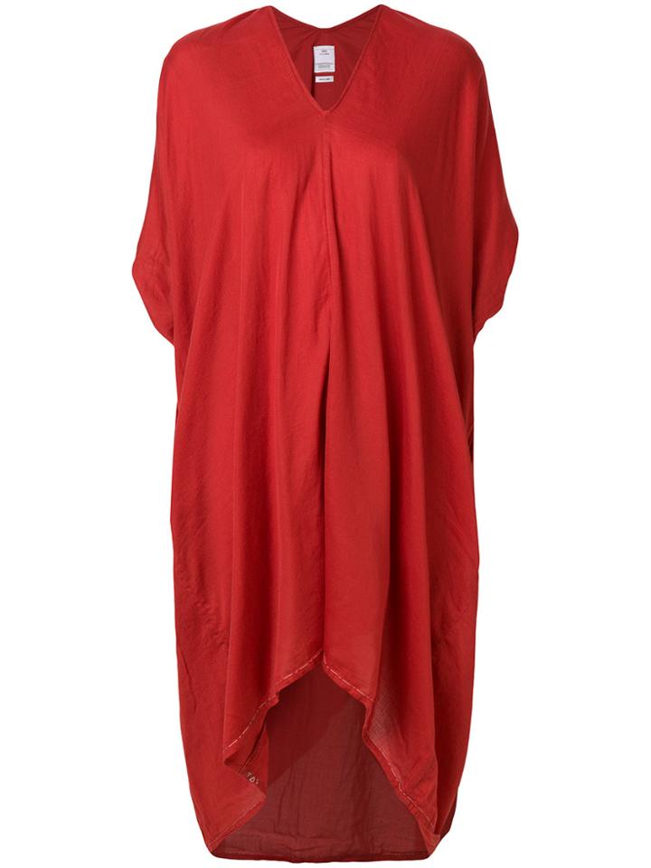 Visvim Draped Jersey Dress - Red