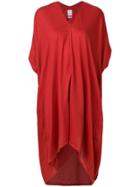 Visvim Draped Jersey Dress - Red
