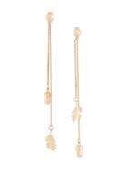Karen Walker Acorn & Leaf Pendulum Earrings - Gold