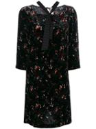 Antonio Marras - Floral Flared Dress - Women - Silk/polyester/viscose - 46, Black, Silk/polyester/viscose
