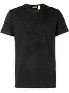 Moncler Embroidered Short-sleeve Top - Black