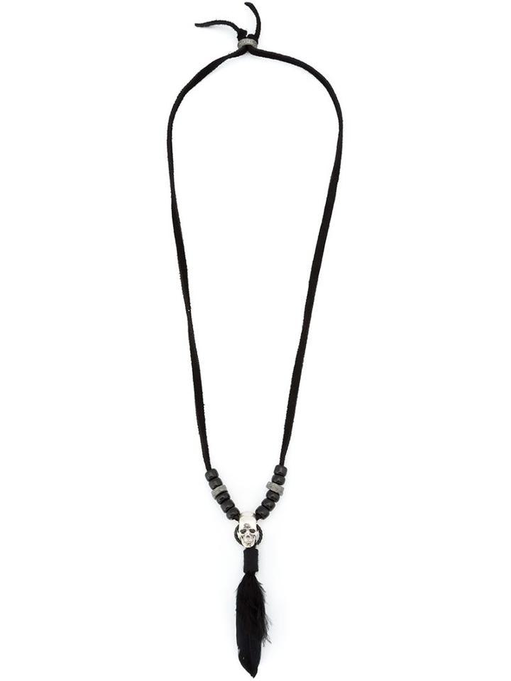 Christian Dada Feather Pendant Necklace