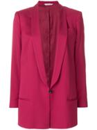 Tonello Deep V-neck Blazer - Pink & Purple