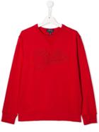 Ralph Lauren Kids Teen Embellished Logo Sweatshirt - Red