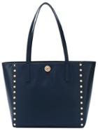 Michael Michael Kors - Studded Tote - Women - Leather - One Size, Blue, Leather