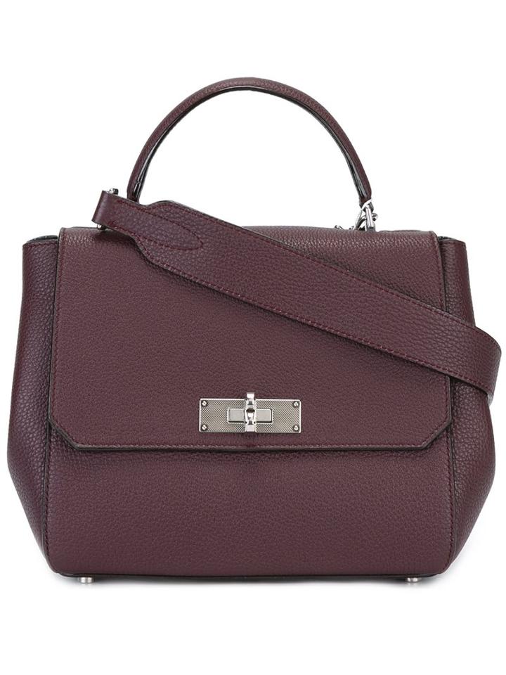 Bally Diamond Shaped Tote Bag, Women's, Red