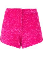 Manish Arora Sequinned Shorts - Pink & Purple