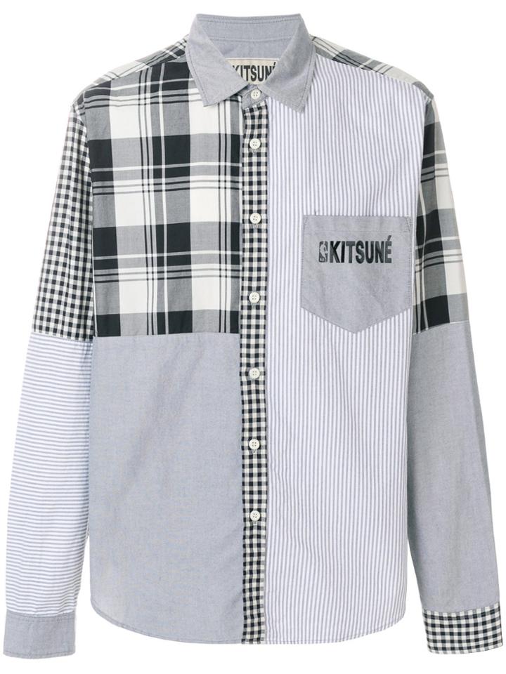 Maison Kitsuné Checked Shirt - Grey